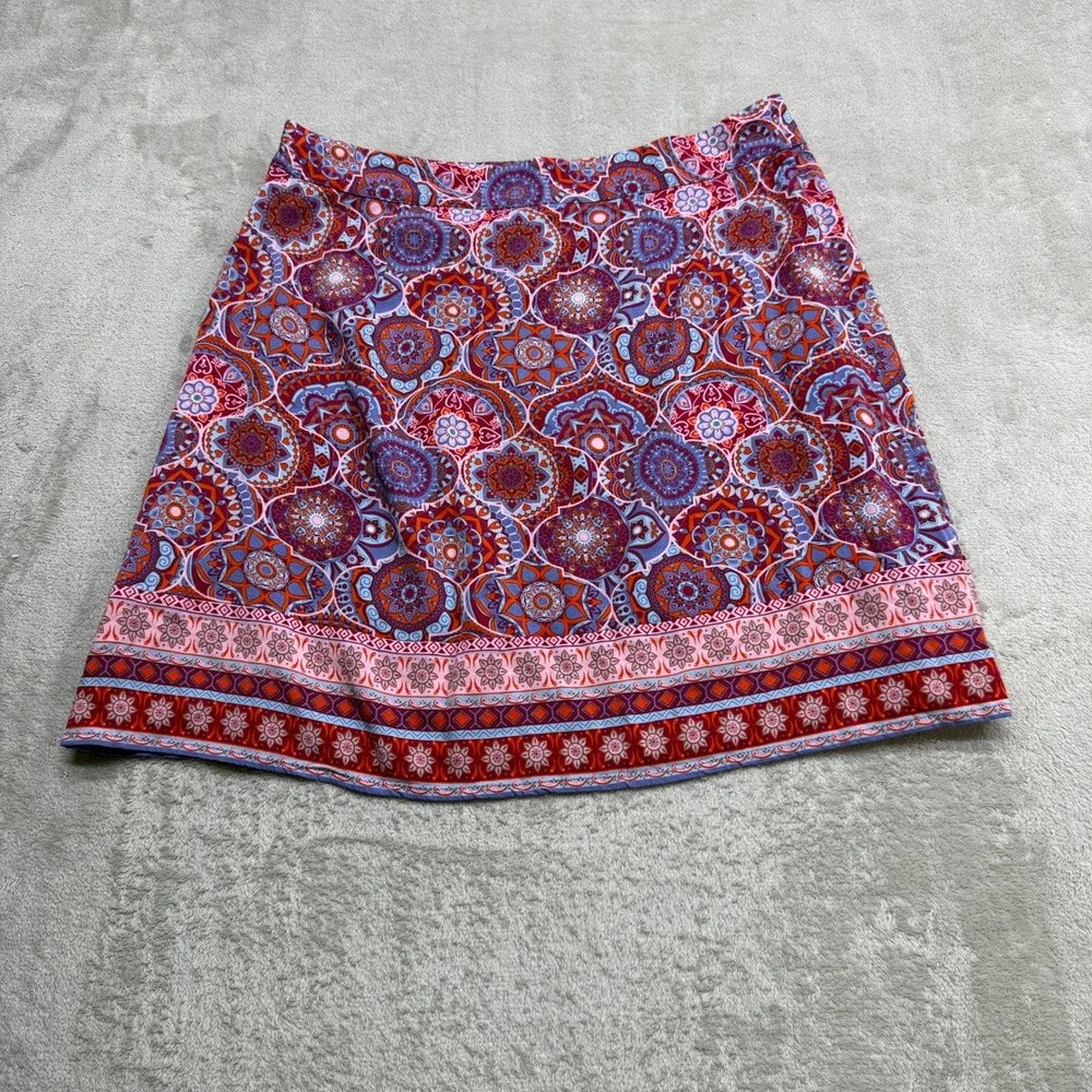 Magnolia Grace A-Line Skirt Women's Medium Mandala Colorful Boho Hippie Festival